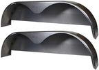 72×10-3/4 Tandem Axle Steel Trailer Fender with Back Plate Welded In (2-Pack)