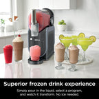 Ninja SLUSHi with RapidChill Technology, 88 oz. Frozen Drink & Slushie Machine, 5 Preset Programs, Margaritas, Frapps More, Premium Accents, Black, FS301