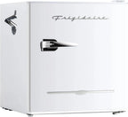 Frigidaire EFR176 Retro Compact Fridge with Chiller Mini Refrigerator with Built-in Bottle Opener for Office, Bedroom, Dorm Room or Cabin, 1.6 cu ft 16" D x 18" W x 18.5" H, Moonlight
