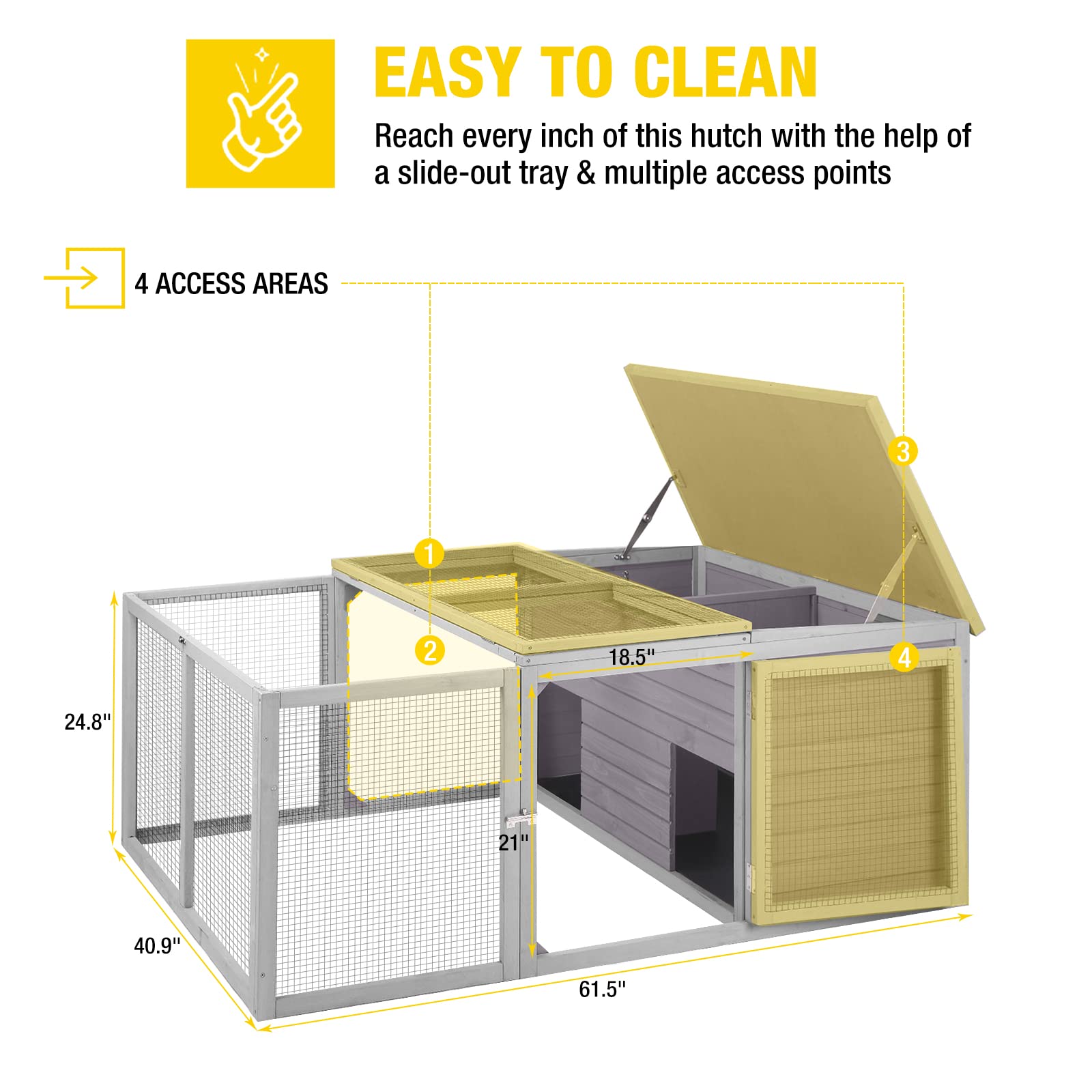 Aivituvin Rabbit Outdoor Playpen Enclosure