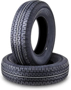 Set of 4 heavy-duty trailer tires ST205/75R15 205 75 15 10-ply, load class E, steel-belted radial tires with abrasion protection