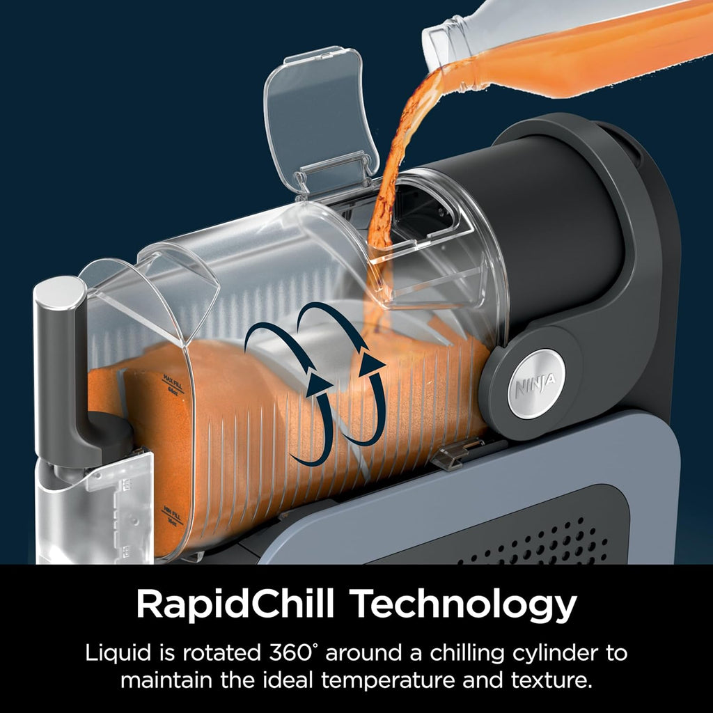 Ninja SLUSHi with RapidChill Technology, 88 oz. Frozen Drink & Slushie Machine, 5 Preset Programs, Margaritas, Frapps More, Premium Accents, Black, FS301