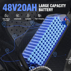 Electric bike Q20, 2000W, 52V, 30-180 miles, all-terrain fat bike for adults