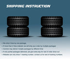Set of 4 heavy-duty trailer tires ST205/75R15 205 75 15 10-ply, load class E, steel-belted radial tires with abrasion protection