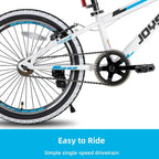 JOYSTAR Lubbock 20" 24" Kids Mountain Bike Single Speed Bicycle