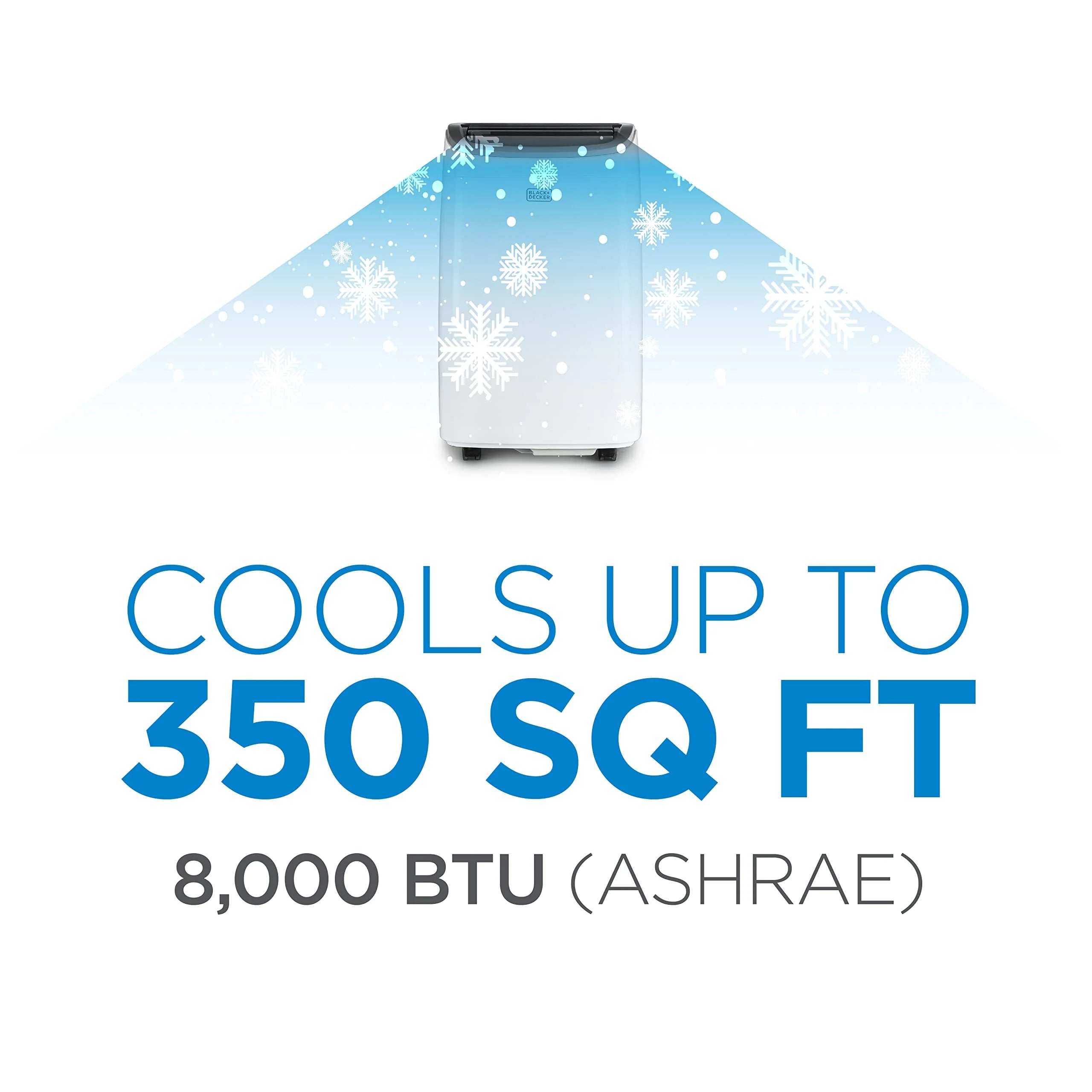 BLACK+DECKER 8,000 BTU Portable Air Conditioner up to 350 Sq.Ft