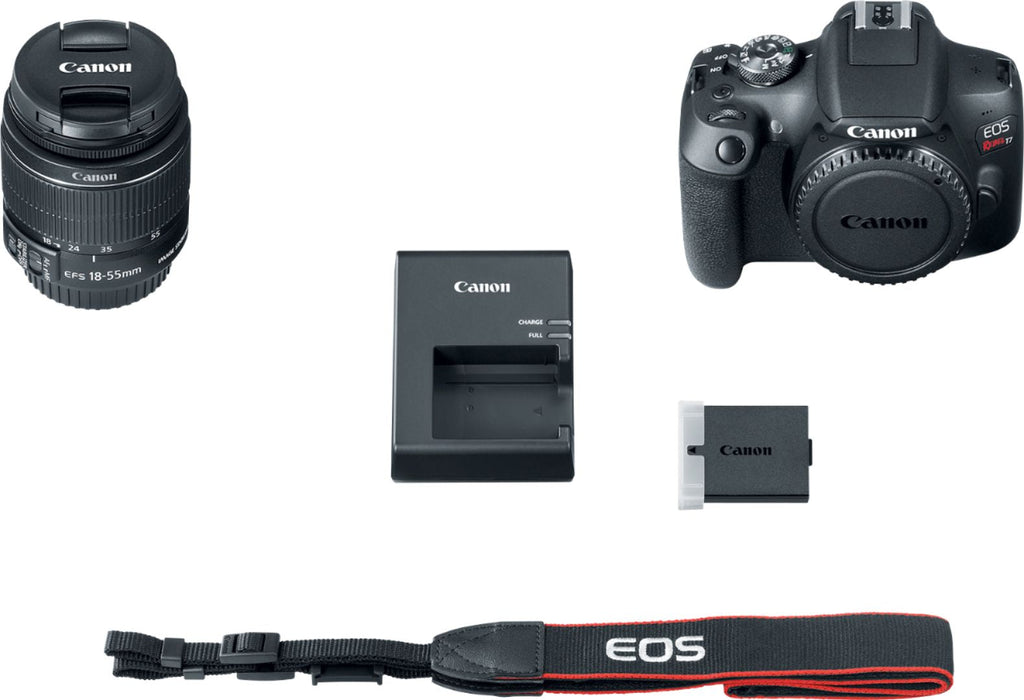 Canon – EOS Rebel T7 DSLR Video Camera with 18-55mm Lens – Black