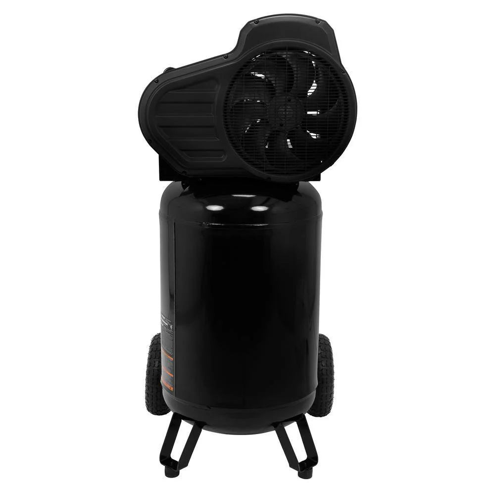 Husky 30-gallon compressor, 175 PSI, oil-lubricated belt drive, portable vertical electric air compressor C304H