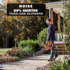 RIDGID 18V Brushless Cordless Leaf Blower, 510 CFM, 130 MPH, with 6.0Ah Battery & Charger