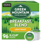 Green Mountain Coffee Roasters Breakfast Blend Light Roast K-Cup Pods, 96 Count