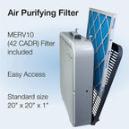 Lasko Air Flex 2-in-1 Box Fan & Air Purifier, 20-Inch, 3 Speeds, White, FF305
