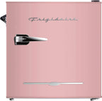 Frigidaire EFR176 Retro Compact Fridge with Chiller Mini Refrigerator with Built-in Bottle Opener for Office, Bedroom, Dorm Room or Cabin, 1.6 cu ft 16" D x 18" W x 18.5" H, Moonlight