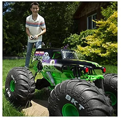 Monster Jam, Official Mega Grave Digger All-Terrain Remote Control Monster Truck with Lights  sgtnighsdesigns