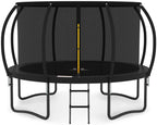 JUMPZYLLA 8FT Trampoline Outdoor with Enclosure for Kids
