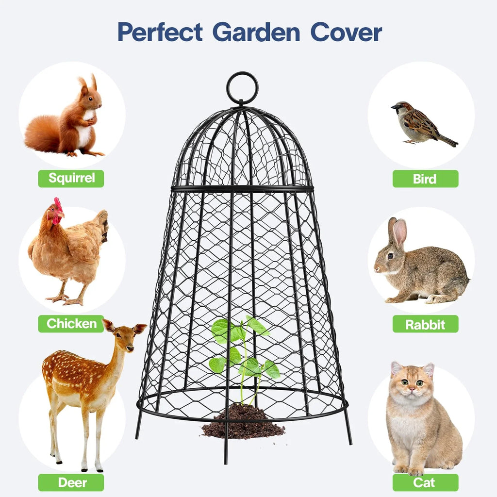 Yolid Garden Cloches for Plants Set of 6, Chicken Wire Cloche Plant