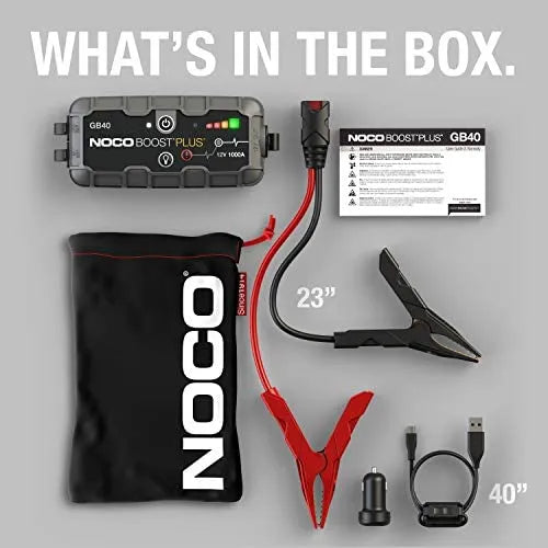 NOCO Boost Plus GB40 1000 Amp 12-Volt UltraSafe Lithium Jump Starter Box, Car Battery Booster Pack, Portable Power Bank Charger  sgtnighsdesigns