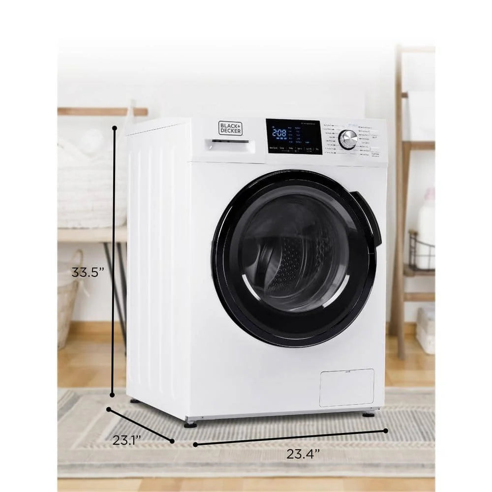 BLACK+DECKER 2.7 cu. ft. All-in-One Washer and Dryer Combo in White BCW27MW💝 Last Day For Clearance