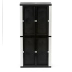 HDX Gray Plastic Freestanding Garage Cabinet, 35′′W x 71′′H x 18′′D, with Adjustable Shelves and Lockable Doors