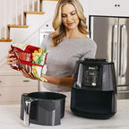 Ninja AF101 Air Fryer, 4 Qt, Black/gray