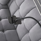3 in 1 Sleeper Sofa Couch Bed for Living Room Apartment,Grey