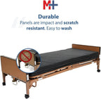 Fully Electric Hospital Bed Set, Foam Mattress, Half Rails