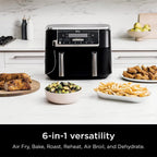 Ninja DZ550 Foodi 10 Quart 6-in-1 DualZone