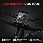 AMYET EB26 750W 720WH UL2849 Electric Bike Mountain Bicycle E Bike 26" Fat Tire 20MPH for Adult
