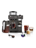 Ninja CFN601 Espresso & Coffee Barista System, 3 Espresso Brew Styles, Single-Serve Coffee & Nespresso Capsule Compatible, 12-Cup Carafe, Built-in Frother, Espresso, Cappuccino & Latte Maker - Black