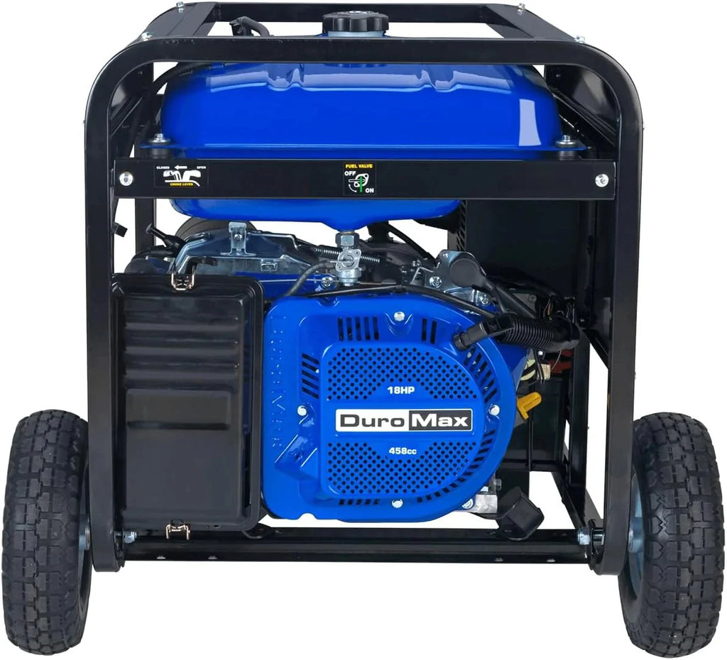 Portable 13000-watt generator with dual-fuel operation (gasoline & propane), electric start, emergency power supply for the whole house, switchable, suitable for motorhomes and emergencies