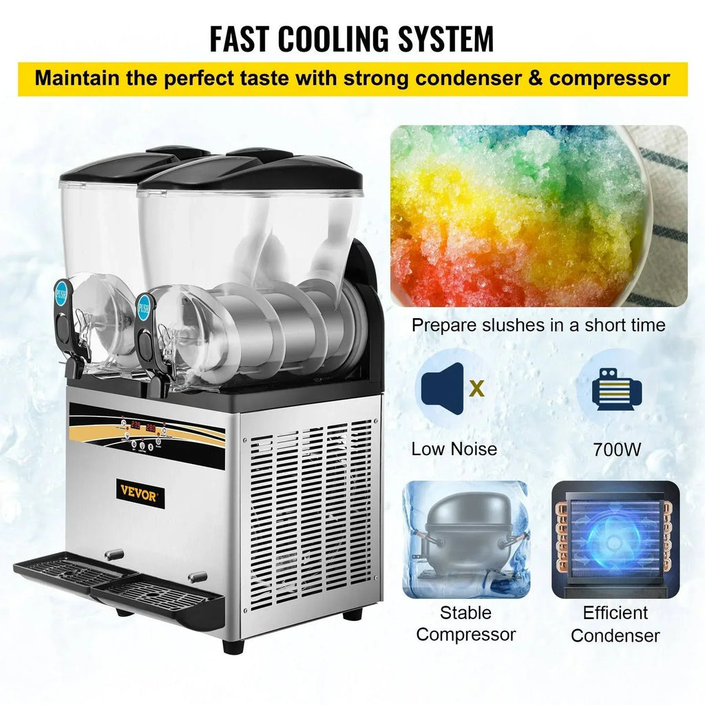 VEVOR   Commercial Slushy Machine Slushie Machine