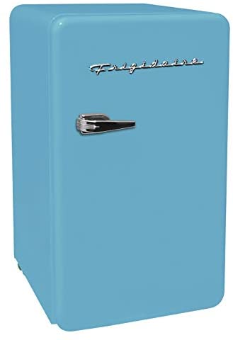 FRIGIDAIRE EFR372-BLACK 3.2 Cu Ft Black Retro Compact Rounded Corner Premium Mini Fridge