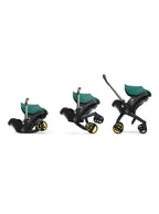 Stroller combination consisting of infant car seat and LATCH base (model year 2025) – Midnight Edition | From car to stroller in seconds, airplane-compatible, including accessory bag