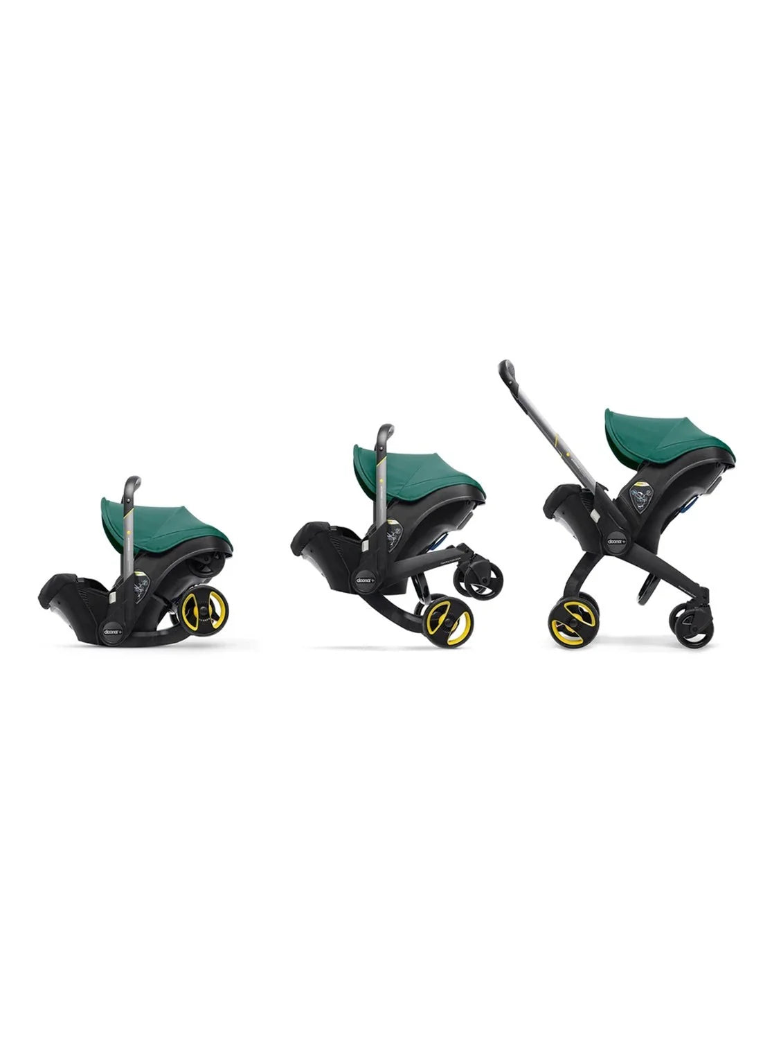 Stroller combination consisting of infant car seat and LATCH base (model year 2025) – Midnight Edition | From car to stroller in seconds, airplane-compatible, including accessory bag
