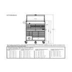Husky 56 in. W x 22 in. D Heavy Duty 23-Drawer Combination Rolling Tool Chest and Top Tool Cabinet Set in Matte Blue HOTC5623BL2S