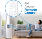BLACK+DECKER 10,000 BTU Portable Air Conditioner for Rooms up to 450 Sq. Ft. with Remote – White