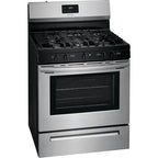 Frigidaire 30 inch (76 cm) wide freestanding 5-burner stainless steel gas hob FCRG3052AS