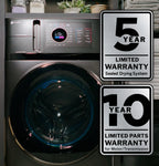 Profile 4.8 cu. ft. UltraFast combination washer-dryer with ventless heat pump technology in Carbon Graphite