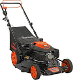 YARDMAX 22′′ Gas Self Propelled Lawn Mower, 201cc, 6-Speed CVT, High Wheel RWD, 3-in-1, Black