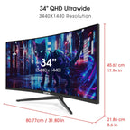 Moniteur Sceptre 34 pouces 165Hz Ultrawide WQHD designs