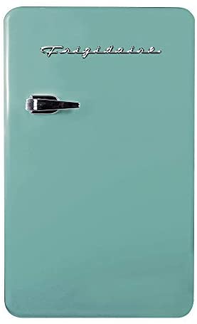 FRIGIDAIRE EFR372-BLACK 3.2 Cu Ft Black Retro Compact Rounded Corner Premium Mini Fridge