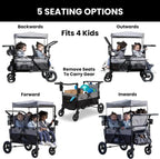 Jeep Wrangler Deluxe 4-seater stroller by Delta Children Premium Quad stroller